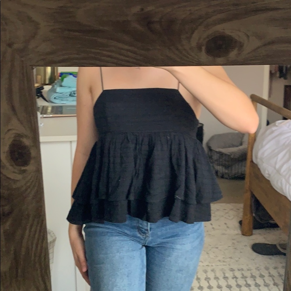 black tank top